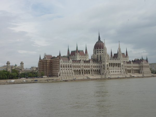 First glimpse of Budapest - Parliament House