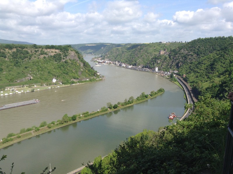 View of the Rhine from The Loreley