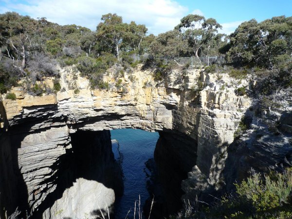 Tasman Arch, a natural bridge created by wind and water