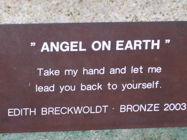 Angel on Earth Plaque