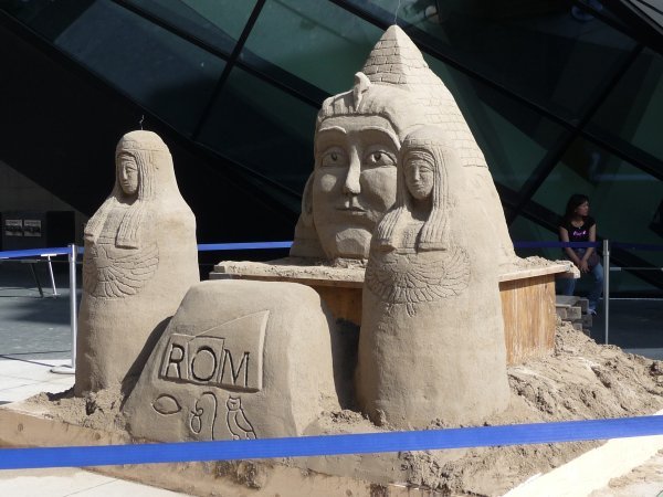 Sandcastle sculpture at ROM