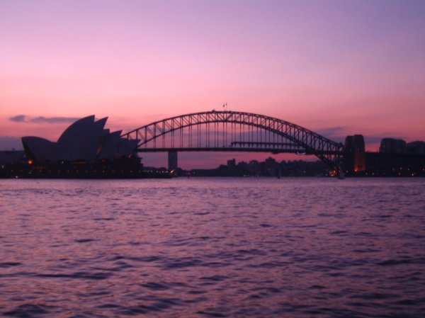 Sunset at Sydney Harbour