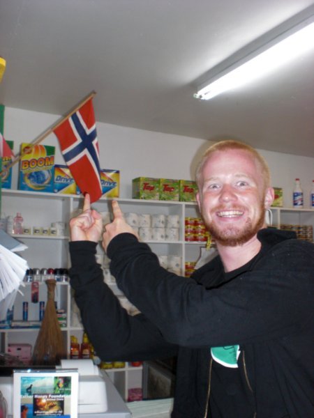 Par fant det norske flagget!!