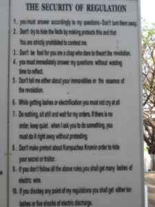 Rules at the prison