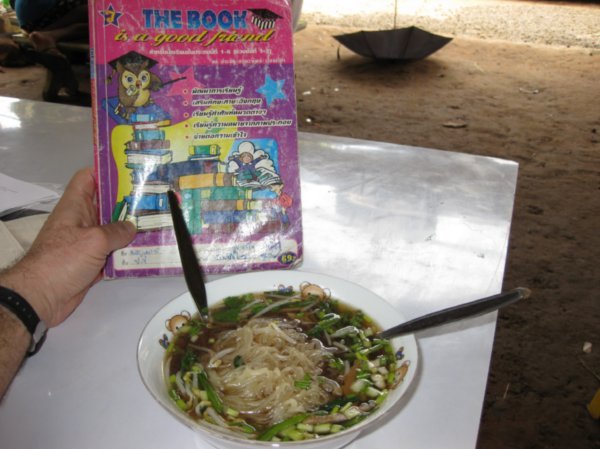 My lunch and Thai language book