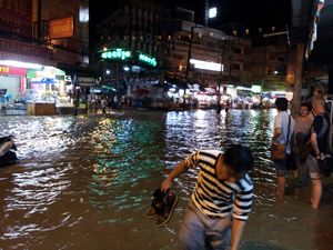Last night flood in Pattaya 