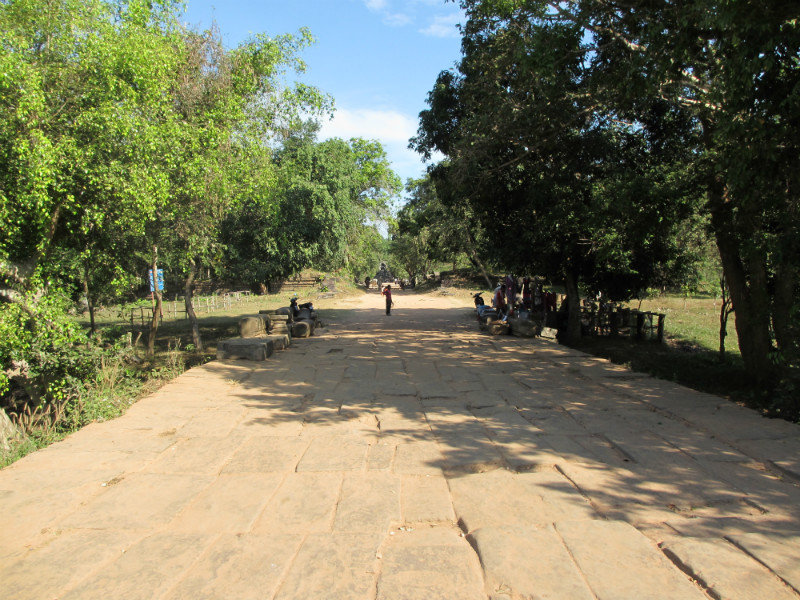 The entrance road to Beng Mealea Temple