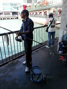 Fishing at Tsim Sha Tsui 