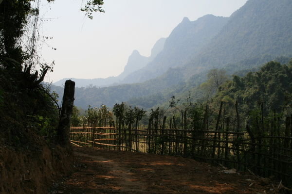 Scenery around Muang Ngoi