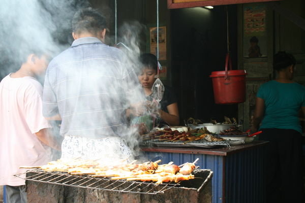A typical Laos roadside stall