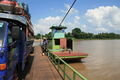 Crossingt the Mekong to reach Don Khong