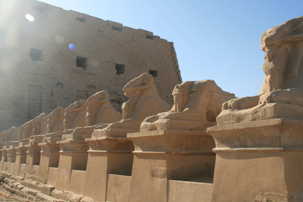 Avenue of Spinx's and main gate at Karnak