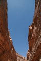 Looking up in the coloured canyon