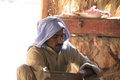 Bedouin preparing tea