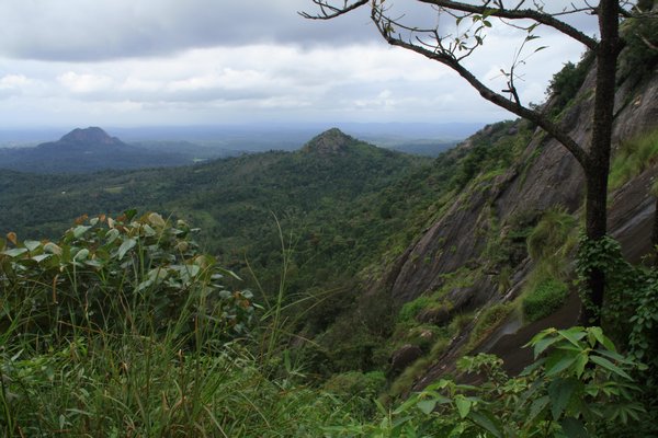 View from Edakal caves