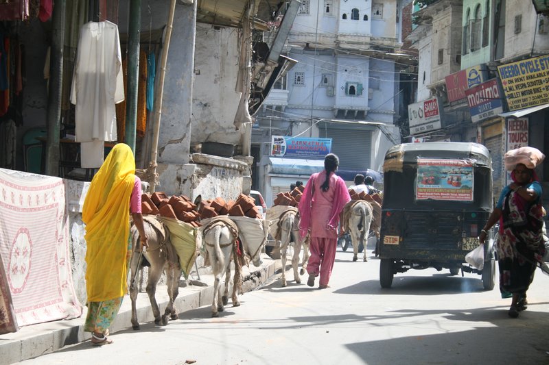 Typical Udaipur street scene