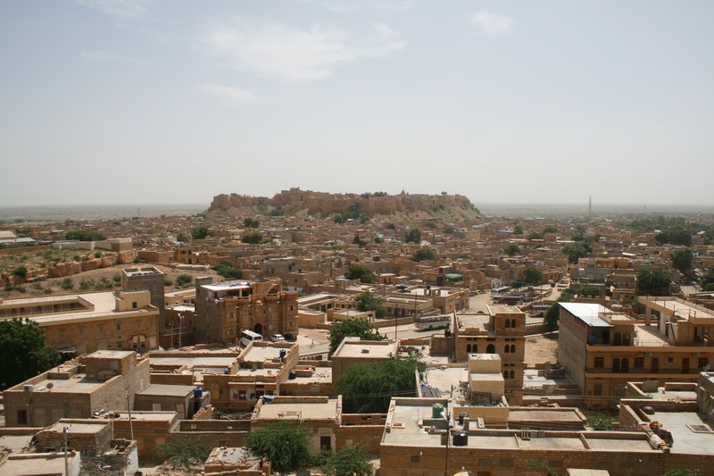 Jaisalmer fort and the new town