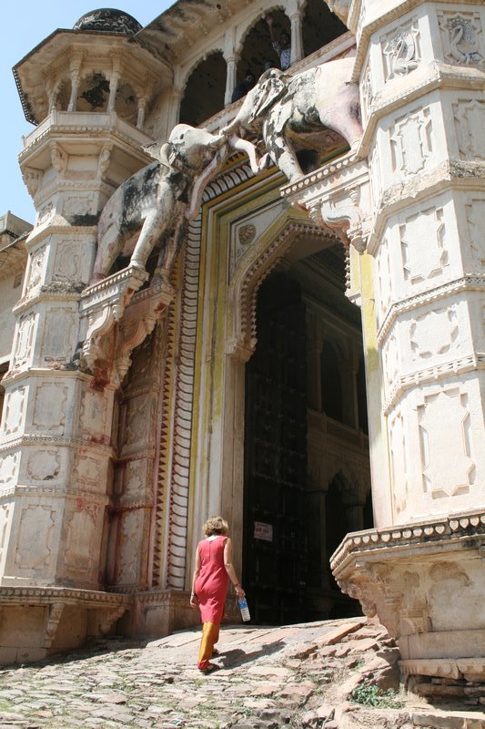 Elephant gates at Bundi Palace