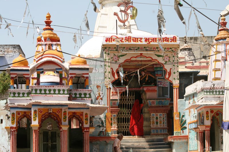 Colourful temple, Bundi