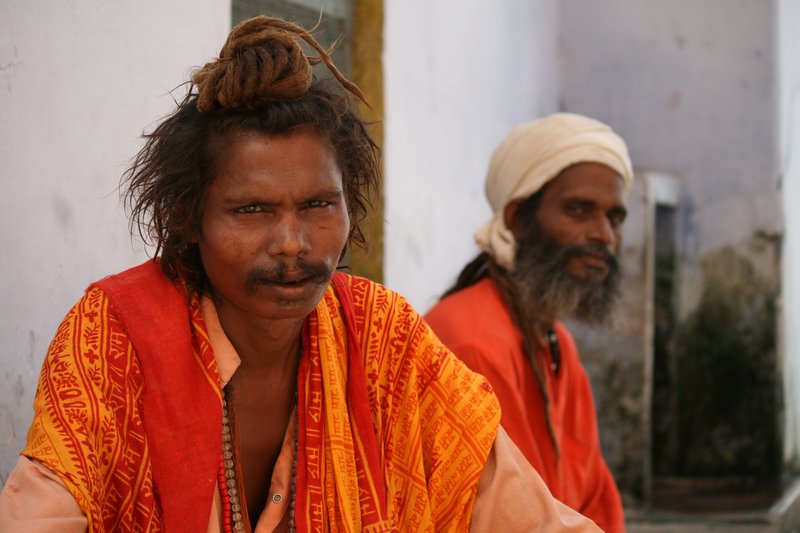 Sadhu and Fakir, Hindu and Muslim. Varanasi