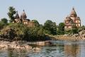 Temples and river at Orchha
