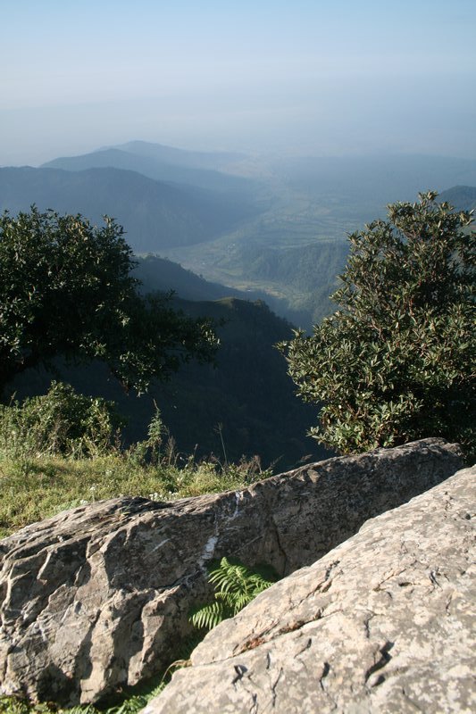 Looking down to the Terai