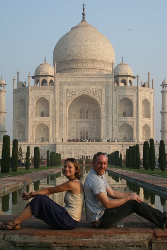 Anny and Miles at, yup, the Taj