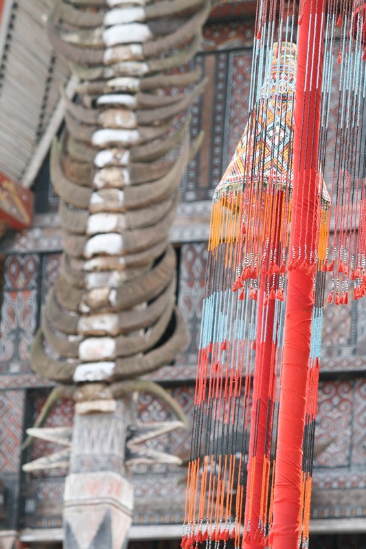 Detail of Torajan ceremonial house
