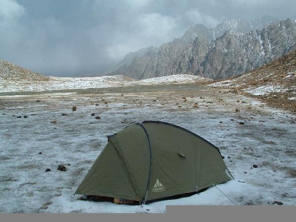 Campingplads, 3530 meter.