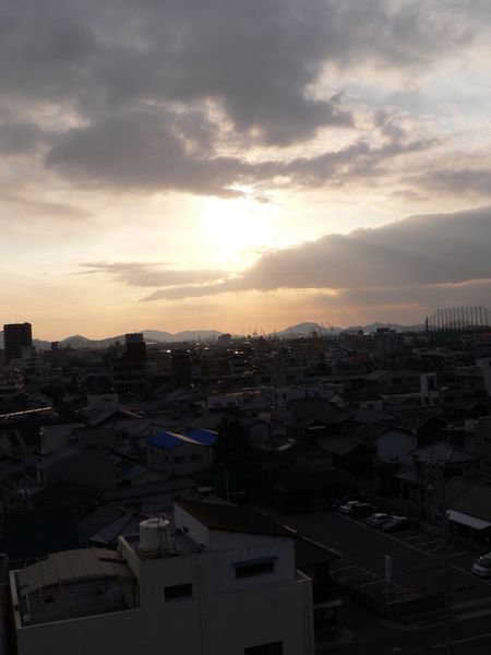 Sunset over Marugame