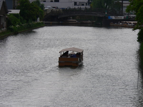 Boat around the moat