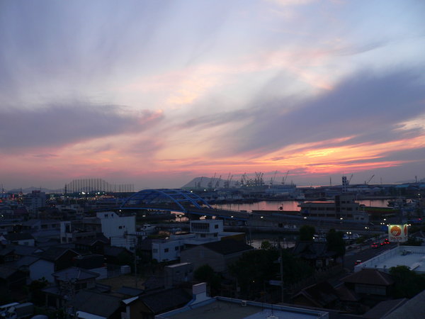 One of the last sunsets over Marugame