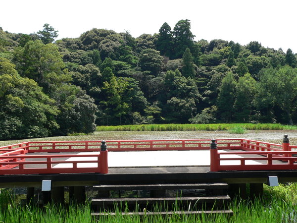 A random stage on a lake just outside the Outer Shrine