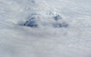 Flying Over Mt Ranier