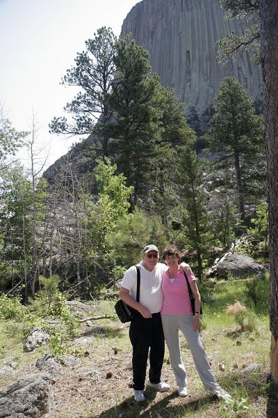 Doreen and David at the Devil's Tower