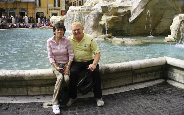 Doreen & David @ Trevi Fountain