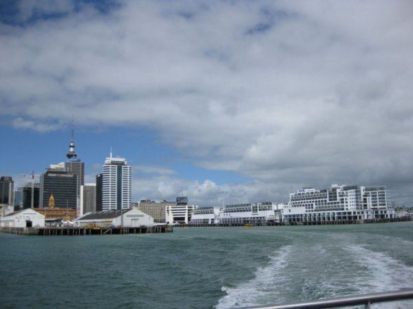Leaving Auckland CBD for Devonport