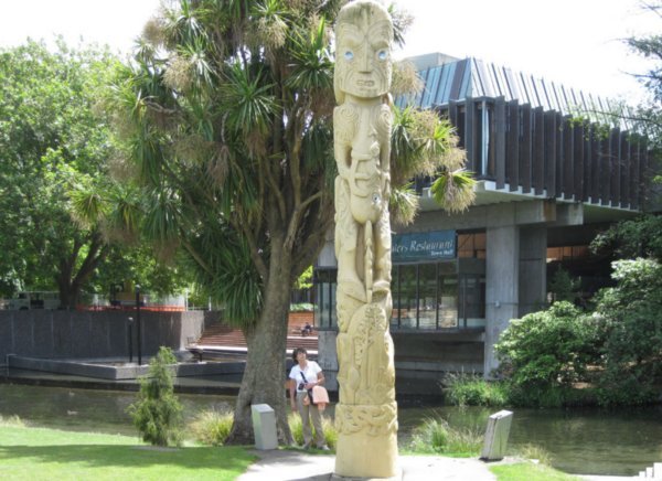 Maori Carving of local history