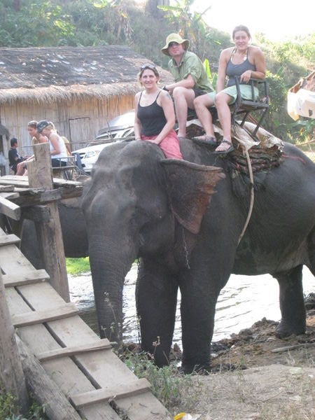 End of the elephant ride.