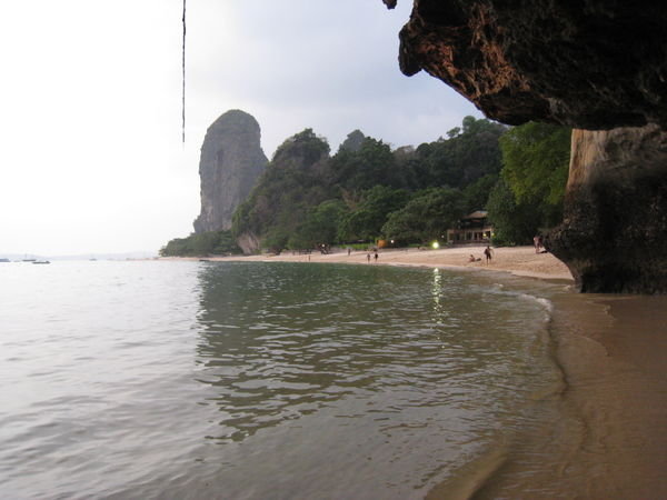 Beach in Railay near princess Cave