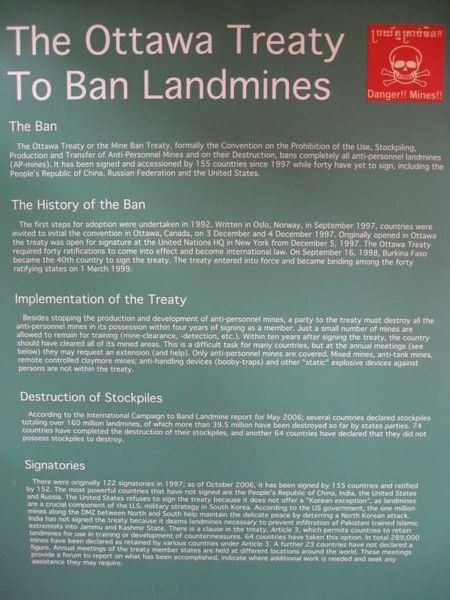 Ottowa Treaty to Ban Land Mines