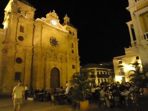 San Pedro Square by night