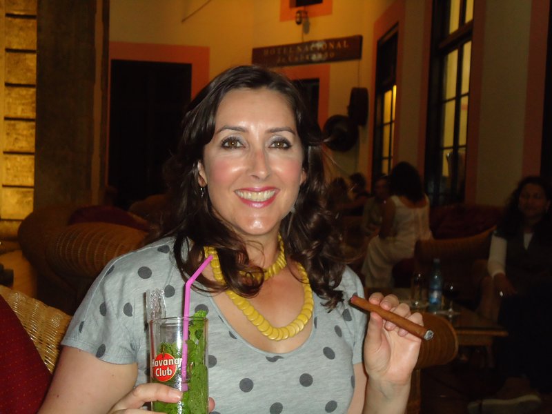 The mojito was delicious, the cigar was for show!