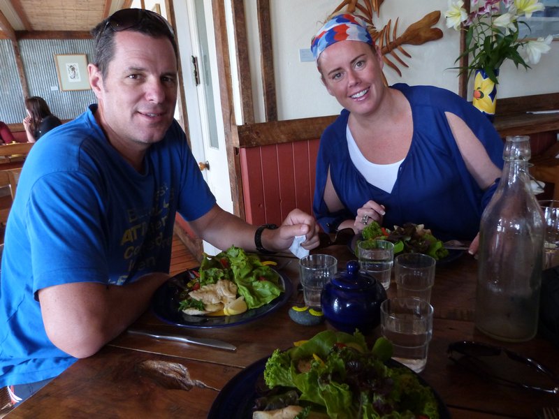 Lunch at The Boatshed, Rawene