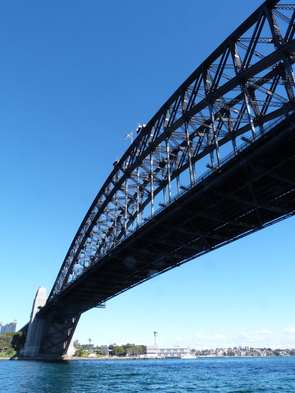 I liked this angle of the bridge and brilliant blue sky