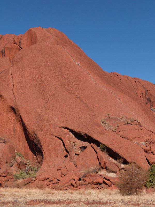 Climbing Uluru