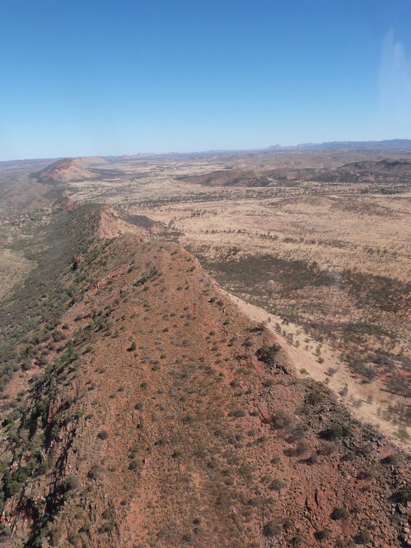 Looking down the ranges