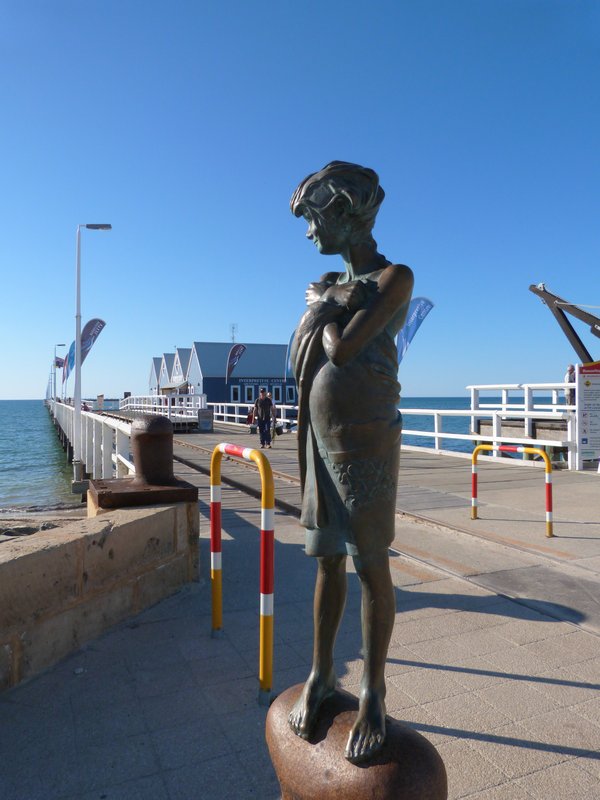 Statue at Busselton jetty