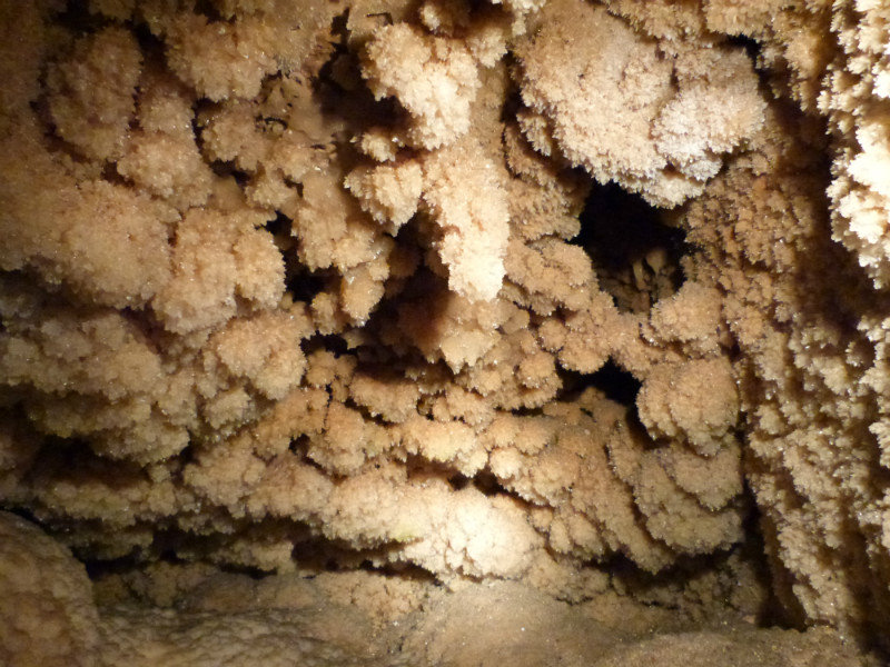 Strange formations in the caves