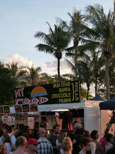 Night markets at the beach, Darwin